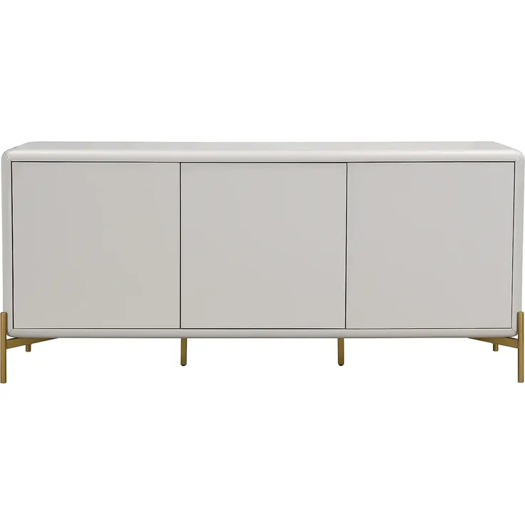Vente-unique - LYBAKA Sideboard Holz, Platte Beige - B 40 cm x H 82 cm x L 180 cm – Bild 2