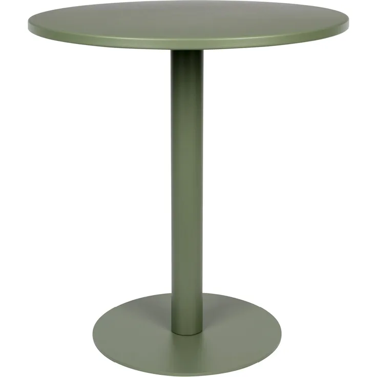 Zuiver Bistrotisch Metsu aus Stahl in Grün für Wohnzimmer 70x70x76 cm