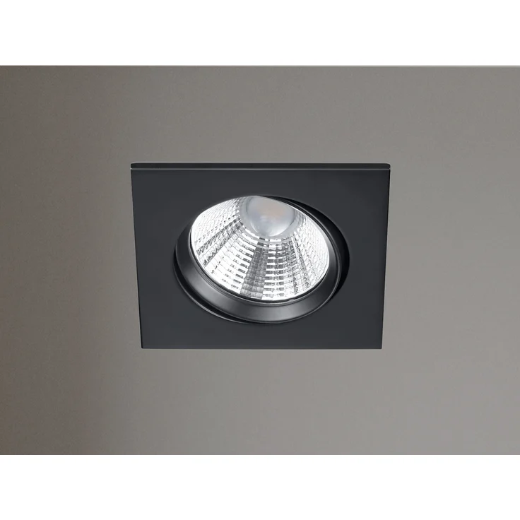 LED Einbaustrahler PAMIR eckig schwenkbar dimmbar Schwarz 5,5W Deckenbeleuchtung – Bild 3