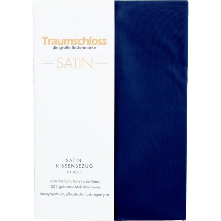Traumschloss Kissenbezug Mako-Satin, (1 Stück), 100% Mako-Baumwolle, mit Reißverschluss – Bild 2