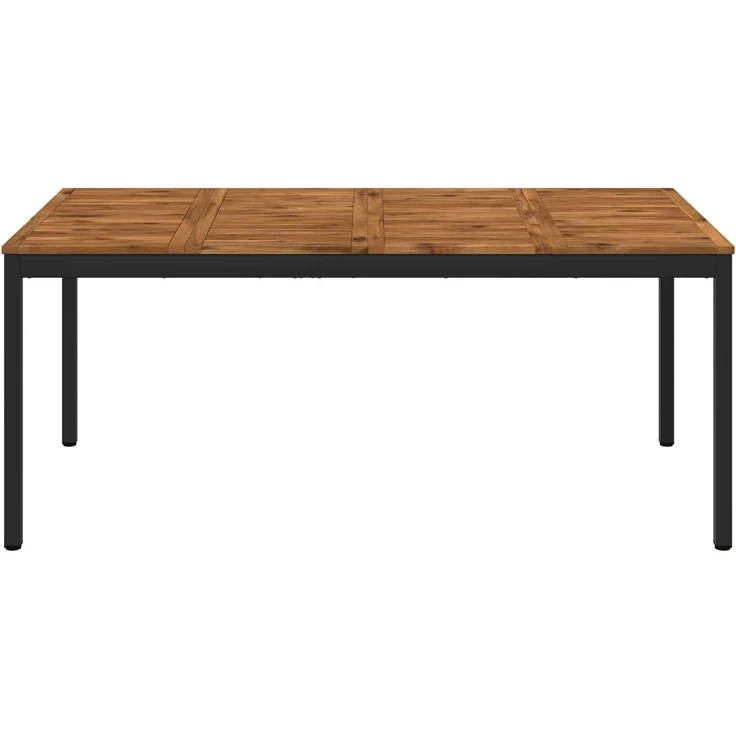 vidaXL Gartentisch NAARDEN Natürlich und Schwarz 147 x 88,5 x 75 cm 901322 – Bild 3
