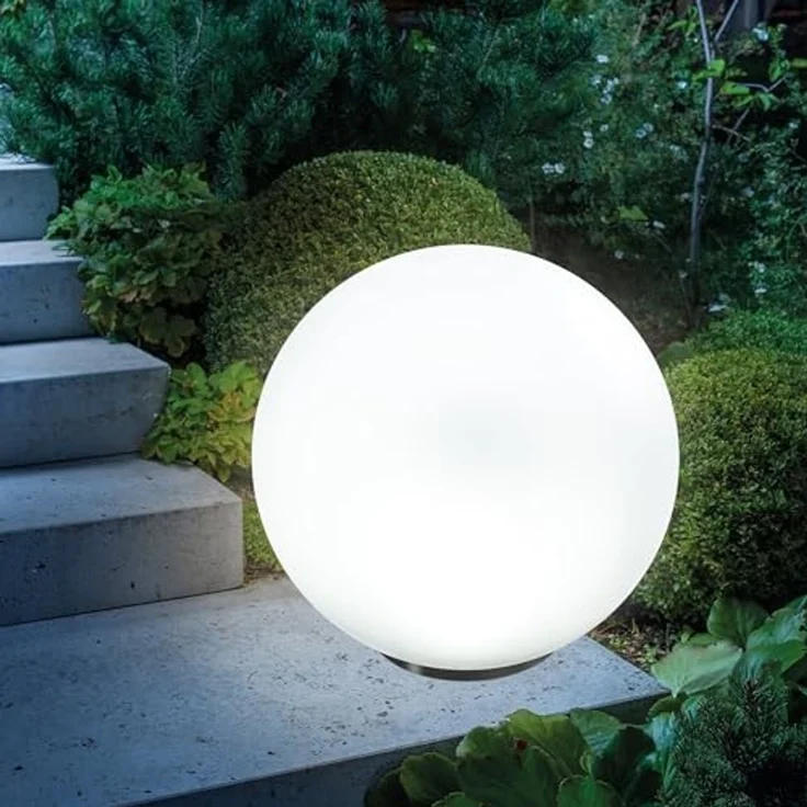 esotec LED Gartenleuchte Solarkugel, multicolor 7 Farben, D=50cm Außenleuchte winterfest 102612, LED fest integriert – Bild 2