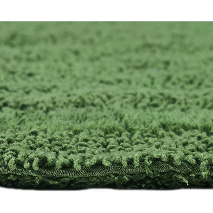 Homescapes Badematte Runde Battematte flaschengrün 80 cm aus 100% Baumwolle, Höhe 20 mm, Φ 80 cm – Bild 3