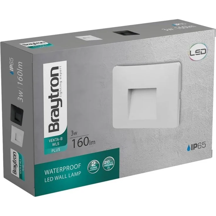 3W LED Treppenlicht Treppenbeleuchtung Treppenleuchte Stufenlicht Stufen Leuchte Eckig Weiß – Bild 8