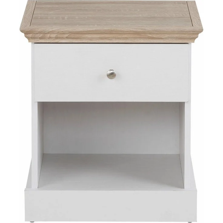 Home affaire Nachtkonsole Binz, mit einem schönen Metall Knopfgriff, Breite 45 cm – Bild 2