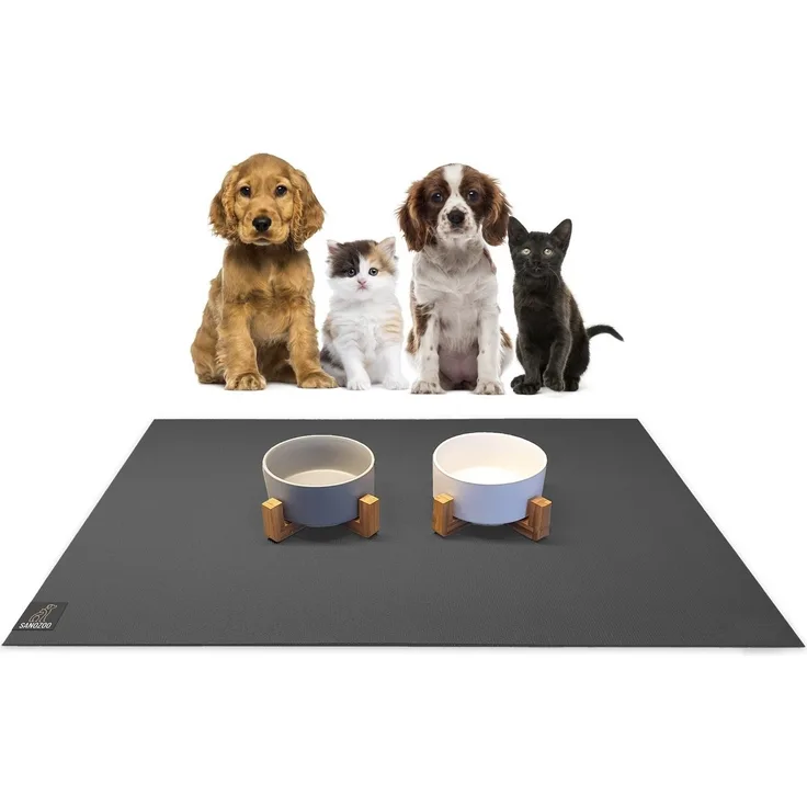 Sanozoo Napfunterlage Öko-Tex & Made in Germany, 2-St, für Hunde & Katzen in Eckig, Rund, Halbrund oder Eckrund