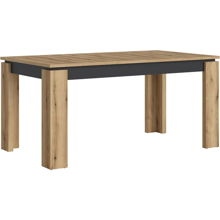 Kulissentisch >CORTE< ausziehbar bis 200cm, Coast Evoke Eiche Dekor - 160(200)x76,8x90cm (BxHxT) – Bild 1