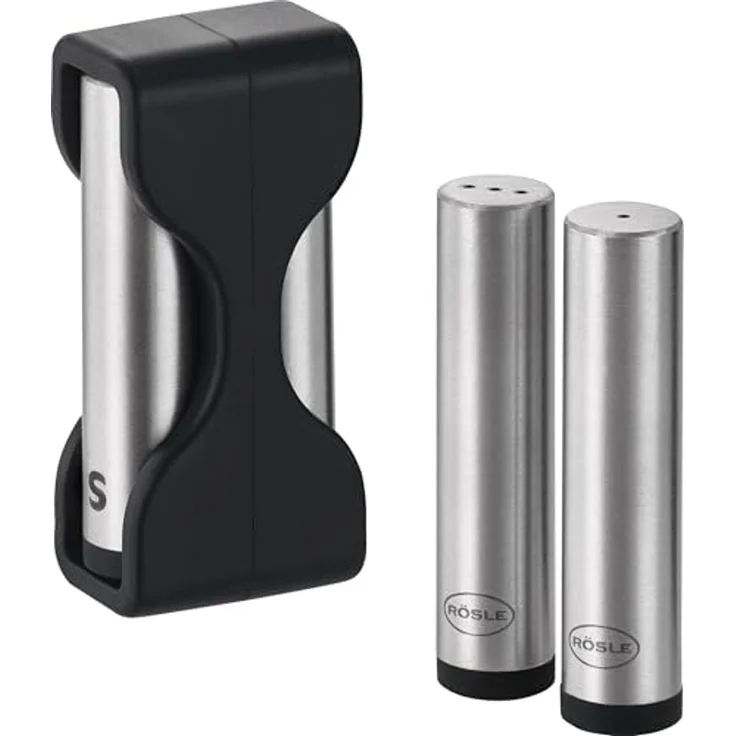RÖSLE Salz- / Pfefferstreuer Salz- und Pfeffer Set FLEXX 2GO, (Set, 4-tlg), inklusive Bestecktasche – Bild 2