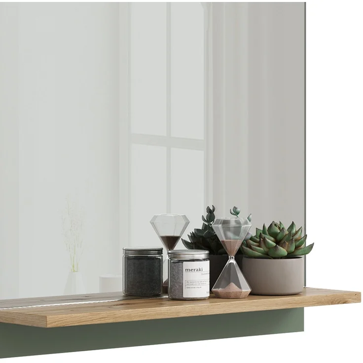 Badezimmerspiegel Marelle Grün/Artisan 60 x 67 cm mit Regal Vicco – Bild 5