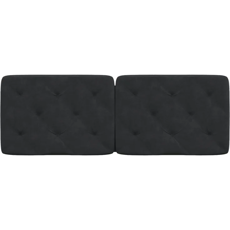 vidaXL Kopfteil-Kissen Schwarz 140 cm Samt – Bild 2