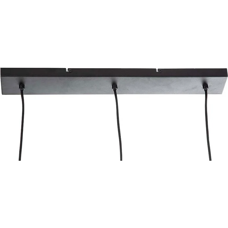 Hängeleuchte, Käfig-Design, Metall, Rattan, B 57 cm – Bild 8