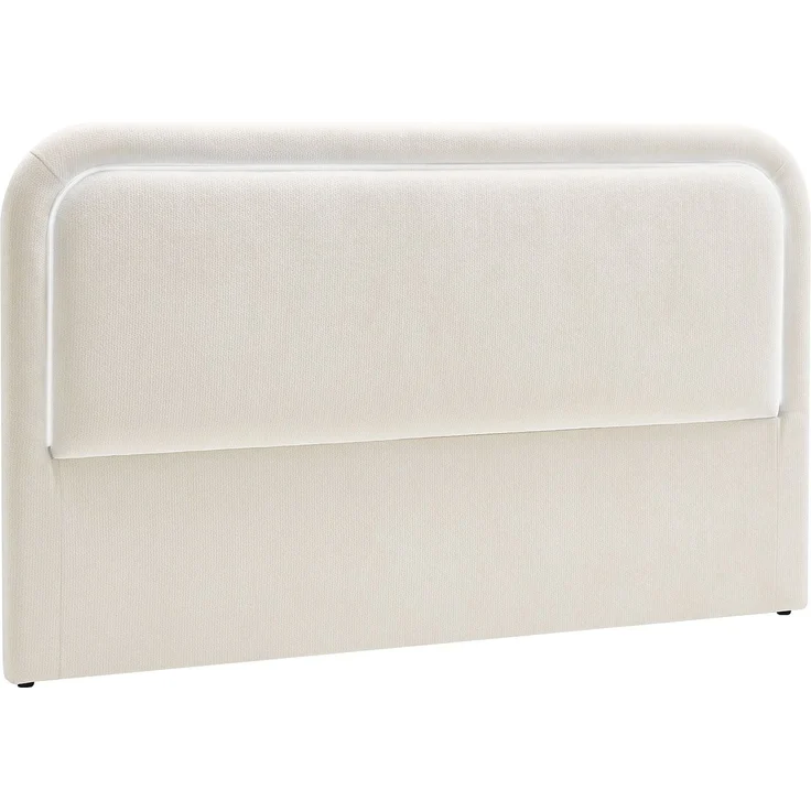 Vente-unique - Kopfteil mit LEDs - 140 cm - Strukturierter Stoff - Beige - IRSITA – Bild 3