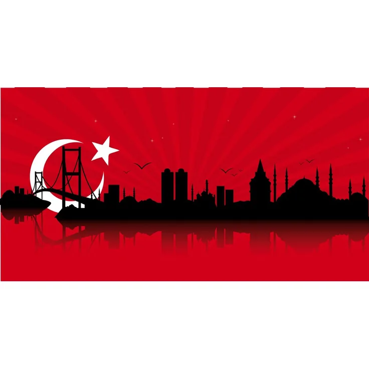 Glasbild - Istanbul 95x33cm Glasbilder Wandbild Bild Dekobild Glasbild 11213