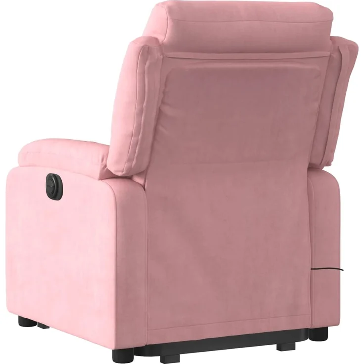 vidaXL Massagesessel mit Aufstehhilfe Rosa Samt 3205107 – Bild 4