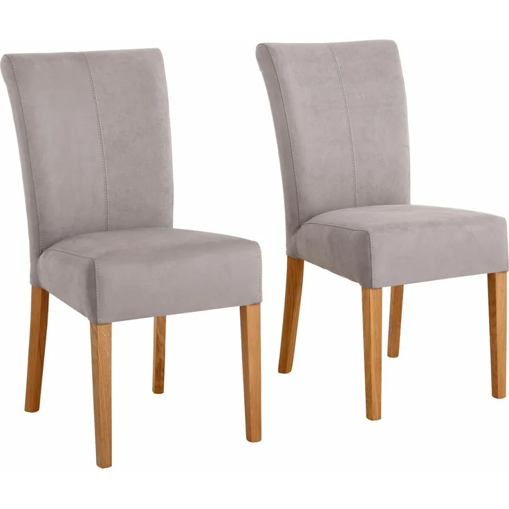 Home affaire Esszimmerstuhl Queen Polsterstuhl (Set, 2 St), verschiedene Bezüge, Gestell Massivholz