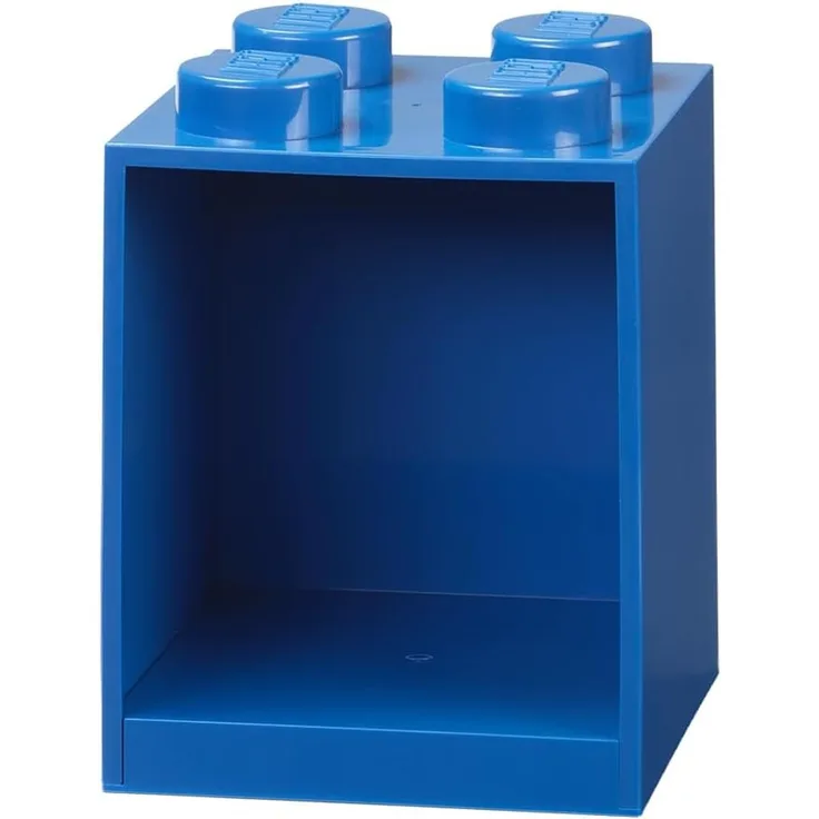 Room Copenhagen LEGO Wandregal, 4 Noppen, blau