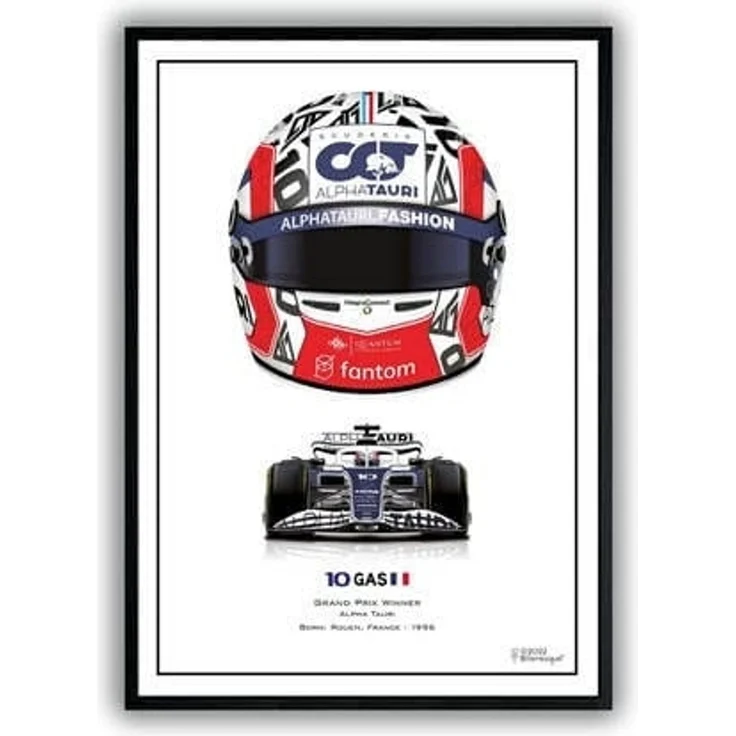 Poster Formel 1 Helme Rennfahrer Unterschriften · Deko Print ohne Rahmen - D / 50x70 cm – Bild 4