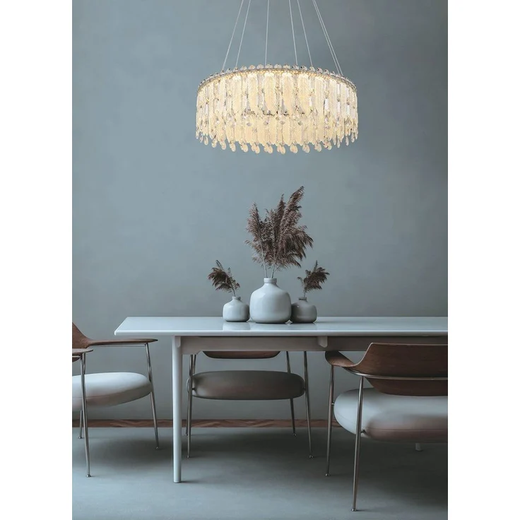 GLOBO LIGHTING Hängeleuchte KLUNKA, Dimmfunktion, Memoryfunktion, Nachtlichtfunktion, mehrere Helligkeitsstufen, LED fest integriert, warmweiß - kaltweiß, Hängelampe Esszimmer-Leuchte Esstischleuchte Wohnzimmer – Bild 1