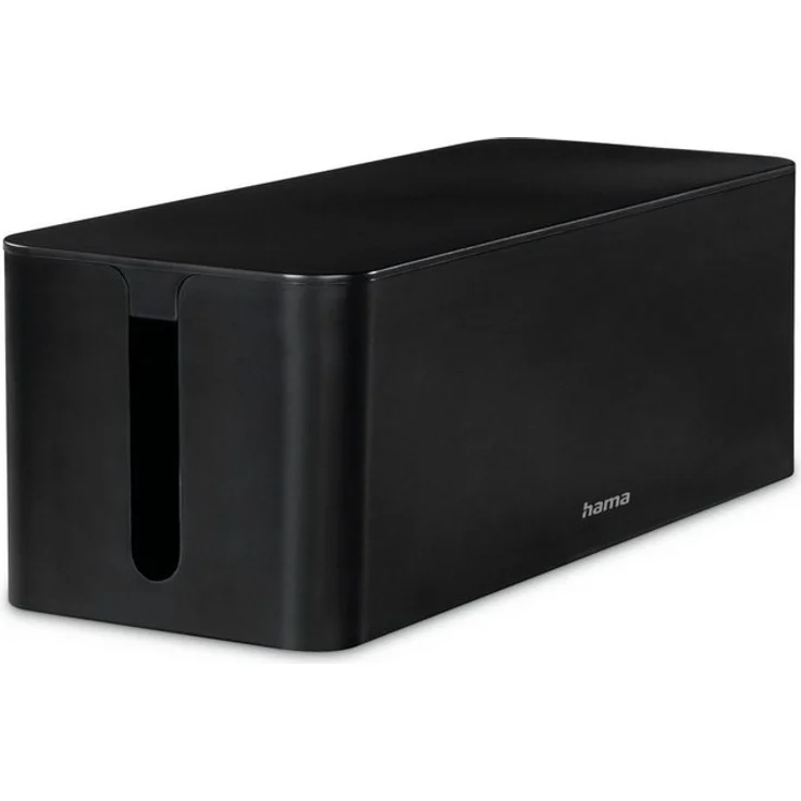 Hama Kabelbox Kabelbox für Standard 6er Steckdosenleisten, Stecker, Kabel, Ladegerät, (1-tlg), Schlichtes Design, Schreibtisch, Tisch, große Aufbewahrungsbox – Bild 4