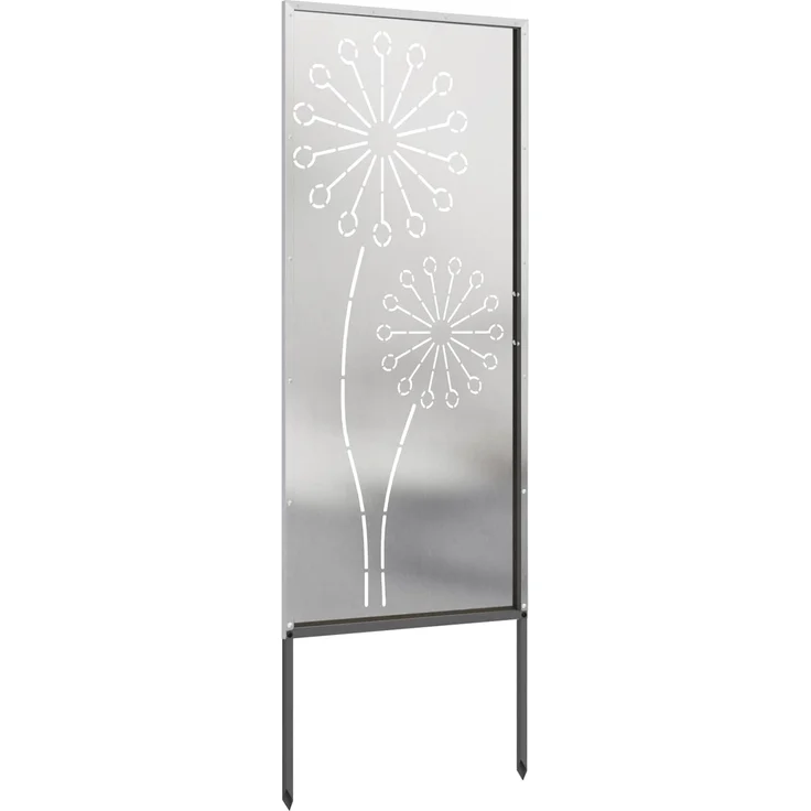 vidaXL Garten Sichtschutz-Leinwand Silber 50 x 140 cm Edelstahl 876305 – Bild 6