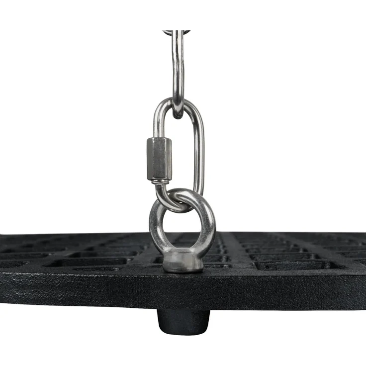 BBQ-Toro Grillrost Gusseisen Grillrost Ø 54 cm, Grillrost mit Seilaufhängung, Aufhängungen lassen sich bei Bedarf einfach entfernen – Bild 6