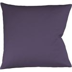 Fleuresse Mako-Satin Kissenbezug Bezug 80x80 cm uni mit RV 6062 lavendel