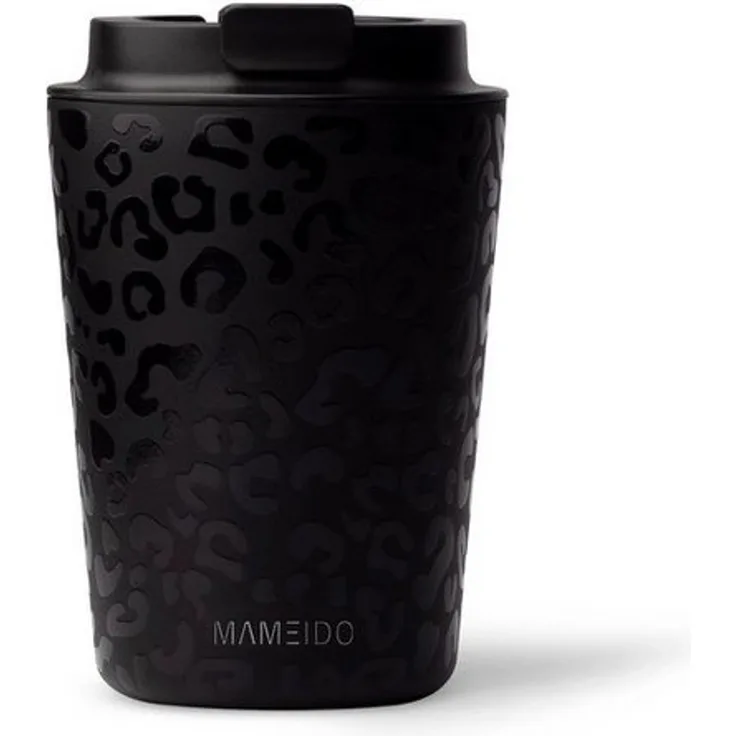 MAMEIDO Thermobecher, Edelstahl, Kunststoff, Silikon, doppelwandig isoliert, auslaufsicher in 350ml, 470ml, 700ml & 1200ml