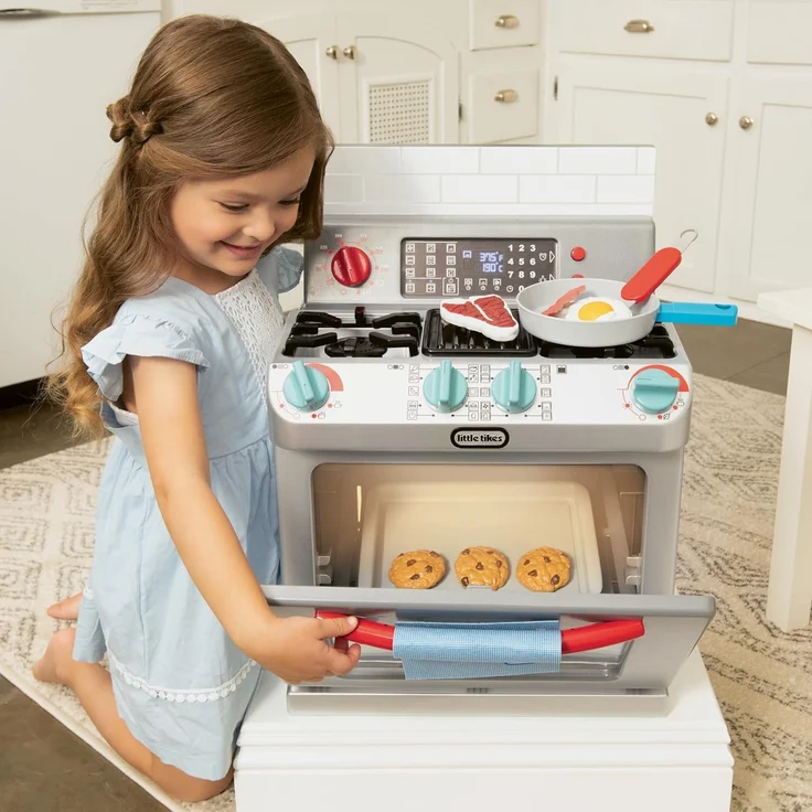 little tikes First Oven - Interaktiv & Realistisch - Mit Licht & Geräuschen - Schein-Spielgerät für Kinder – Bild 5