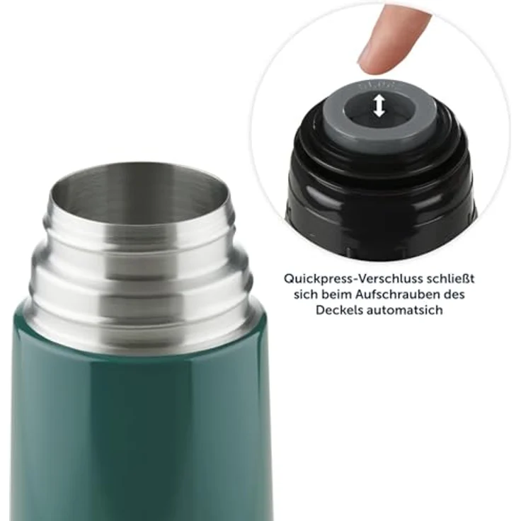 Blumtal Thermoflasche Eifel - auslaufsicherer Trinkbecher, für unterwegs, stundenlange Isolation von warmen Getränken – Bild 3