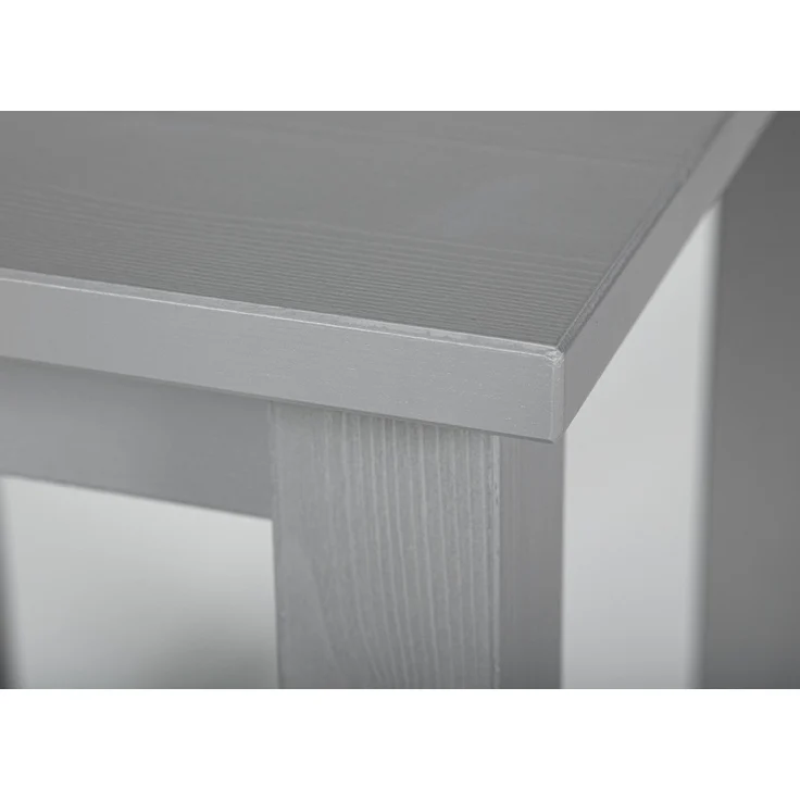 Inter Link Beistelltisch Holz - Kleiner Tisch aus Kiefer Massivholz mit Natürlicher Maserung - FSC-Zertifiziert - Holztisch als Couchtisch, Sofatisch, Wohnzimmertisch - 45 x 45 x 55 cm - Grau – Bild 7