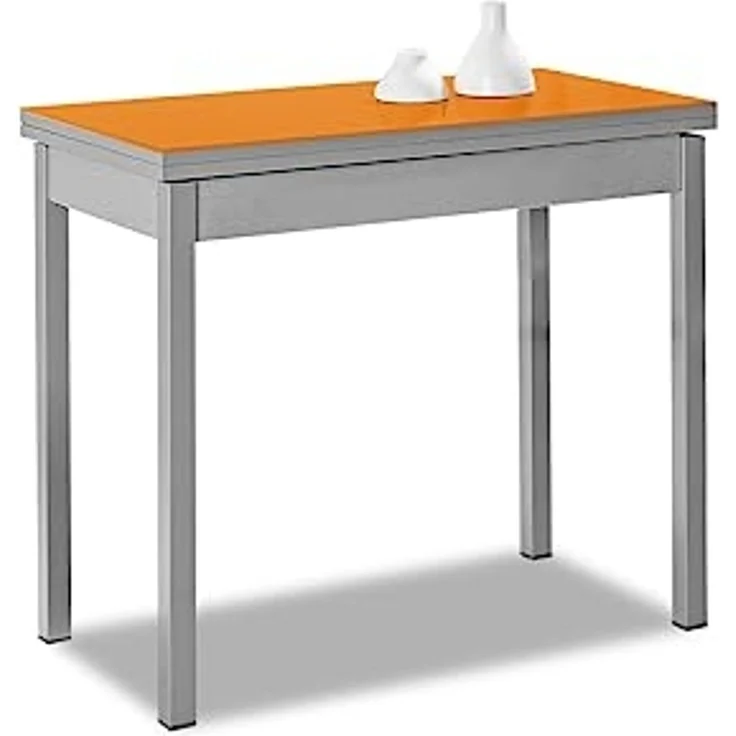 ASTIMESA Buchart: Küchentisch, Metall, Orange, 80 x 40 cm – Bild 1