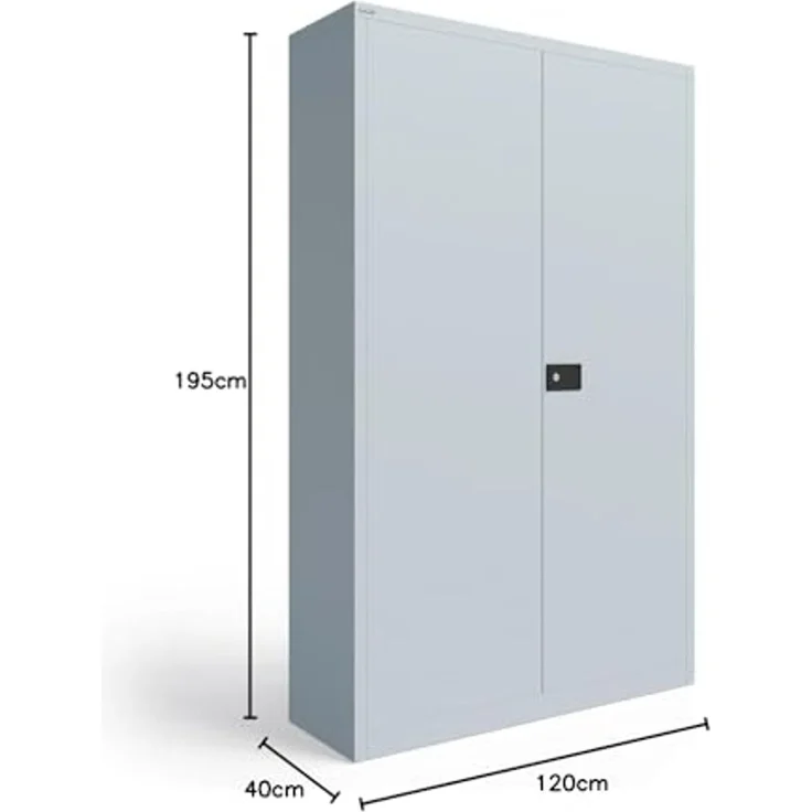 Flügeltürenschrank UNIVERSAL | 4 Fachboden für 5 Ordnerhöhen, Breite 1200 – Bild 3