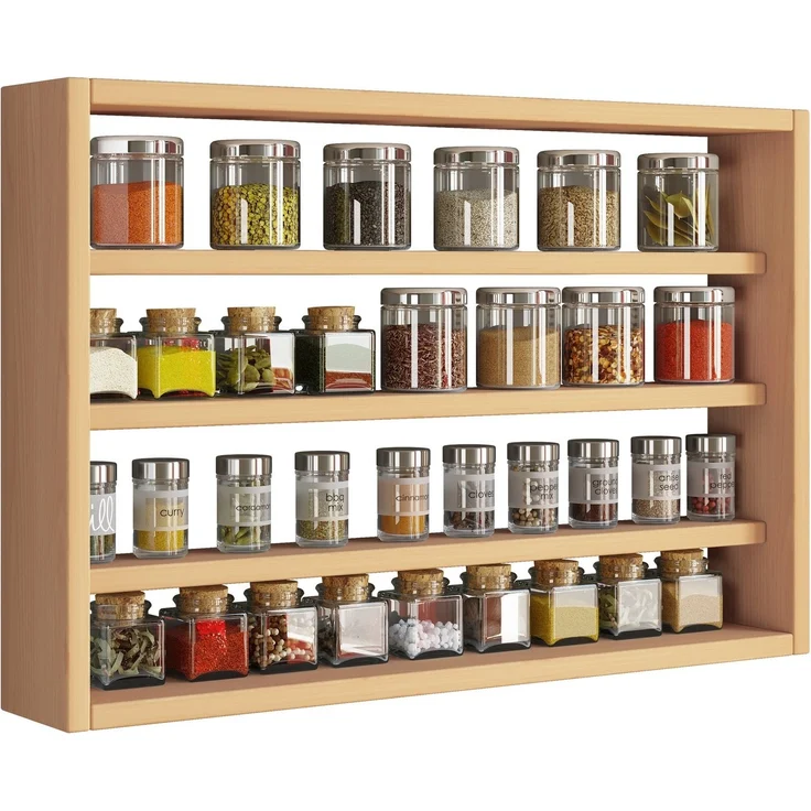 VCM Küchenmöbel Hängeschrank Esaldi 920054 Buche H. 40 x B. 60 x T. 10 cm – Bild 2