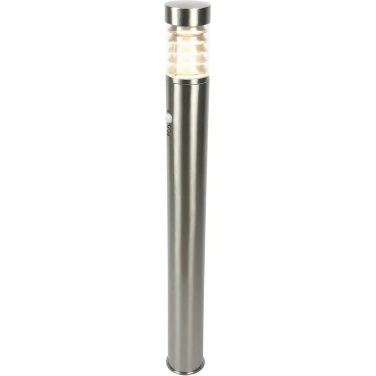Heitronic 36893 LED Standleuchte Saturn 1000mm Edelstahl mit Bewegungsmelder