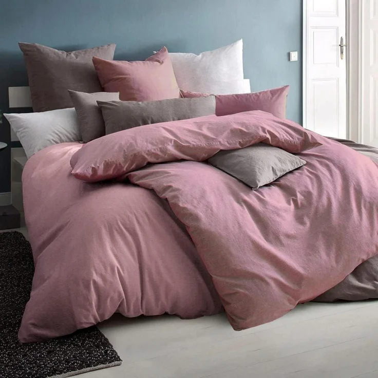 Kissenbezug Seitenschläferkissen Mikrofaser 40x145 cm 2 Stück Rosa – Bild 5
