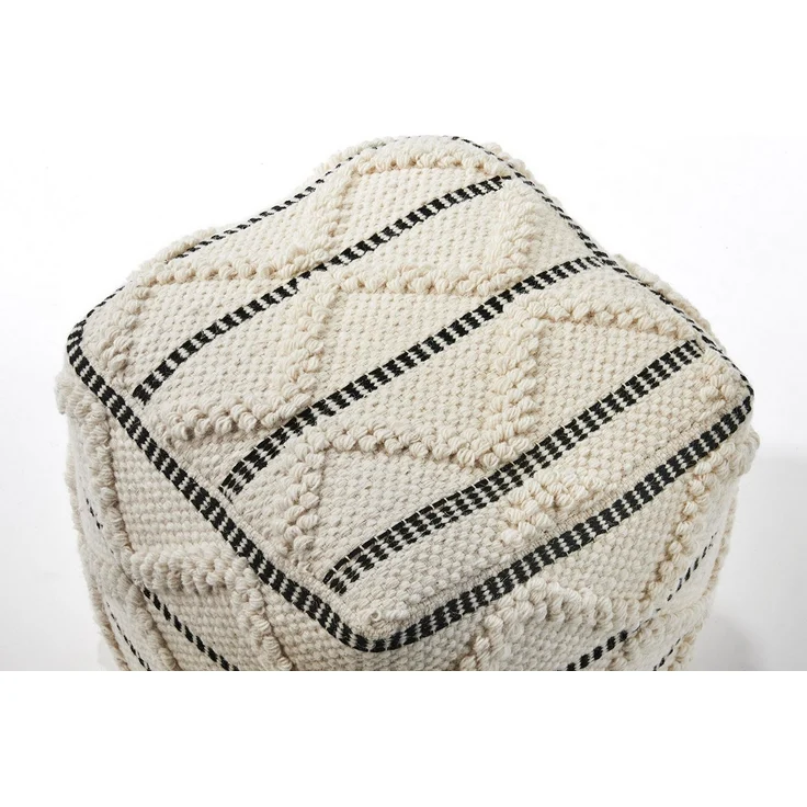 Kobolo Sitzwürfel Sitzpouf Pouf - JAIPUR - aus Baumwolle mit Muster (1 Stück) – Bild 2