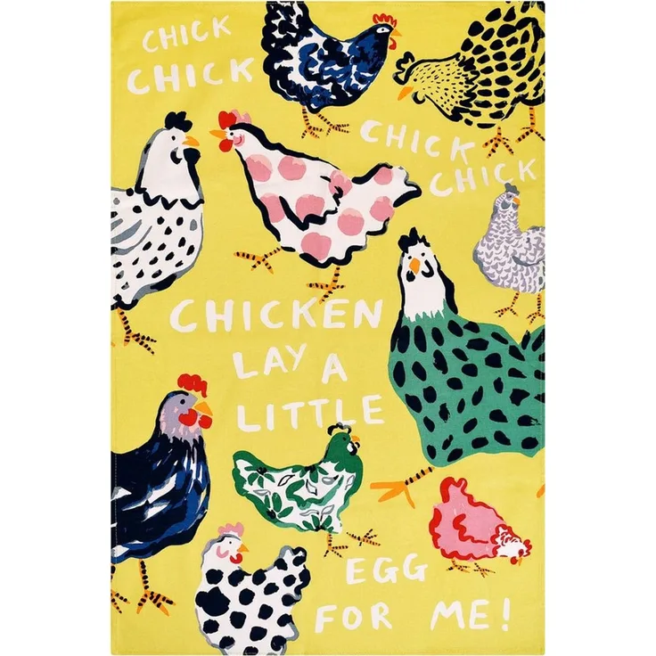 Ulster Weavers Geschirrtuch Chick Chicken, (1-tlg, 1-teilig), 100% Baumwolle 48x74cm Küchentuch