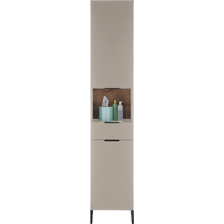 Hochschrank Djerba / Denver, Holzwerkstoff, Beige, Holzfarben, 38 x 195 x 32 cm