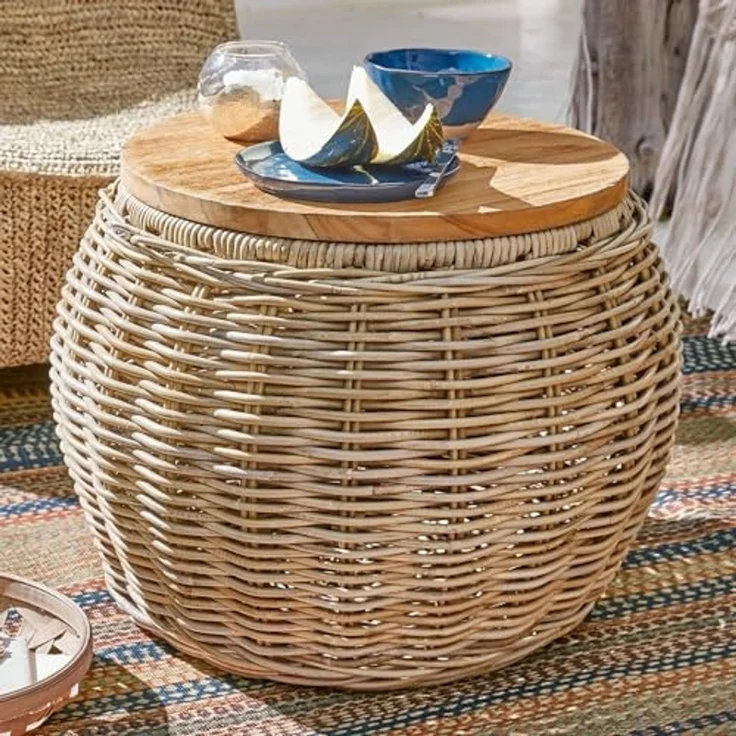 Mirabeau Gartentisch Beistelltisch Sartrouville braun – Bild 2