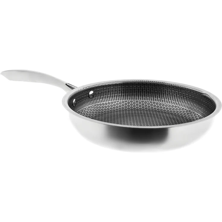 Edelstahl-Bratpfanne mit Wabenstruktur ø30 cm – Bild 2