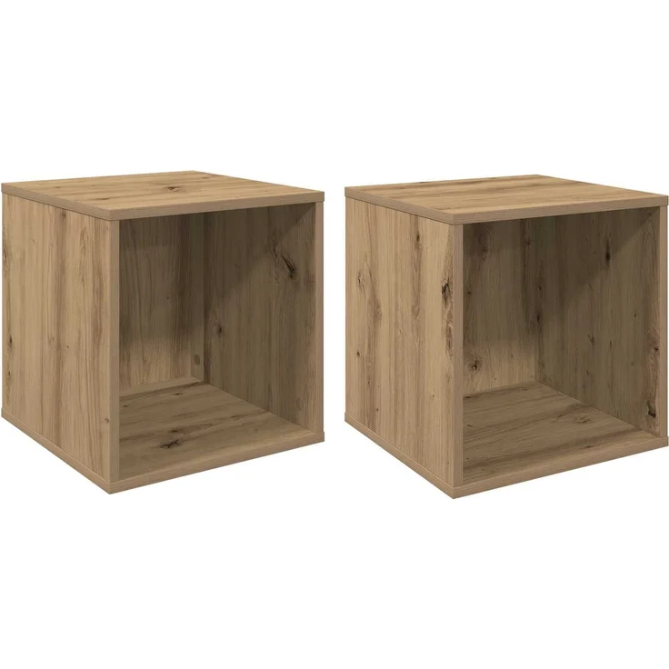 vidaXL Vinyl Album Box 2 stk. Artisan-Eiche 37 x 36,5 x 38 cm 8012857 – Bild 2