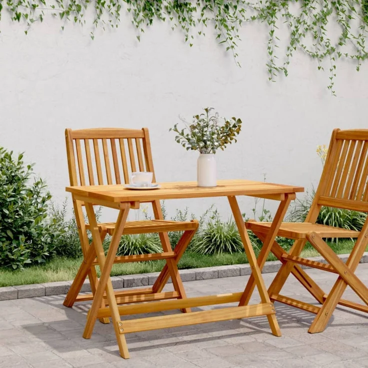 vidaXL Gartentisch Klappbar 90x52,5x65 cm Massivholz Akazie 364894 – Bild 3