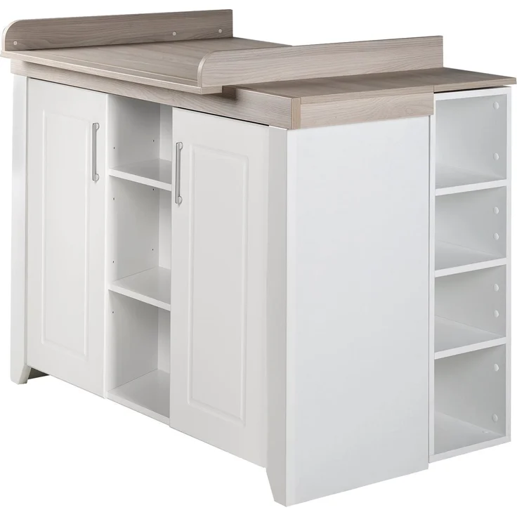 roba Wickelkommode 'Felicia' inkl. Wickelansatz - Landhausstil - Wickelhöhe 90 cm - Weiß / Luna Elm – Bild 6