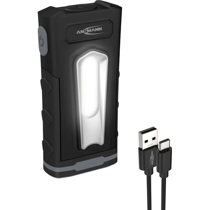 ANSMANN AG LED Arbeitsleuchte Inspektionsleuchte 10W SMD-LED bis zu 500 lm, inkl. Notfallfunktion, LED