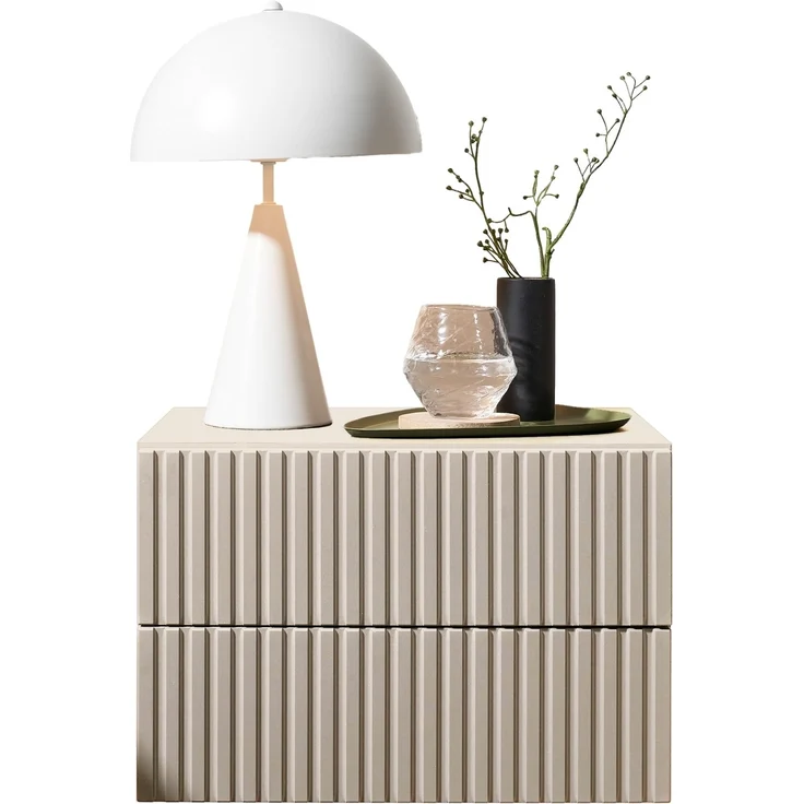 Nachtkommode >TABONI< 2 Schubladen, Wandmontage, Kaschmir - 42x28x30cm (BxHxT) – Bild 7