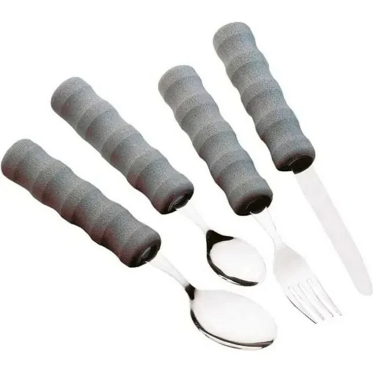 DocMed Besteck-Set Die Easy-Grip Bestecke (1-tlg), Teelöffel, Schaumstoffgriffe, Alltagshilfe – Bild 2