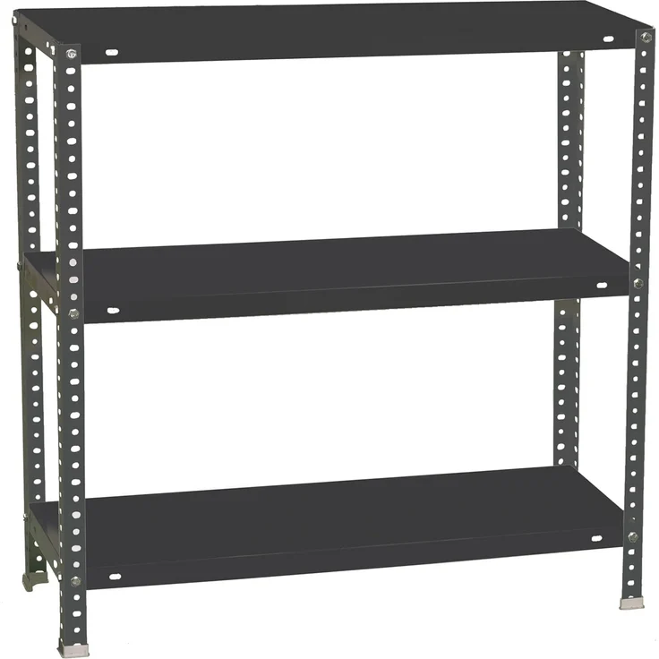 Simon Rack Metallregale, 1000 x 900 x 400 mm, 3 Metallböden, 100 kg Biegepunkt, Lagerregal, Anthrazit - Comfort – Bild 1