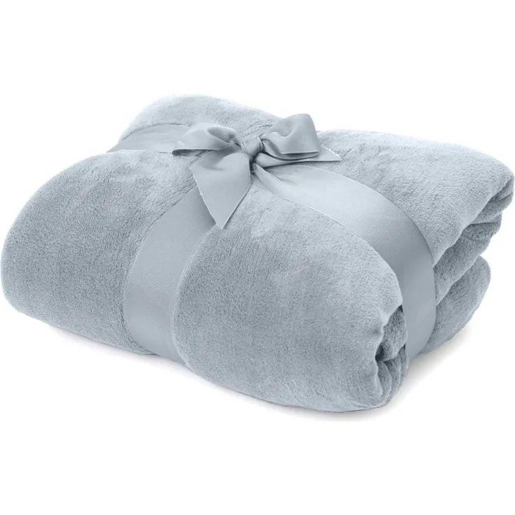 Lumaland Kuscheldecke Coral-Fleece 150x200 cm hellblau