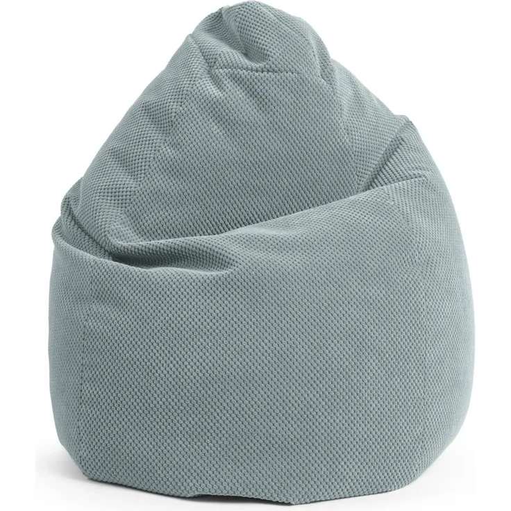 SITTING POINT only by MAGMA BeanBag COMODO XXL Sitzsack mit Plüsch aus 100% Polyester - 80x130cm, Hülle waschbar, Oeko-TEX Standard-Zertifiziert, salbei