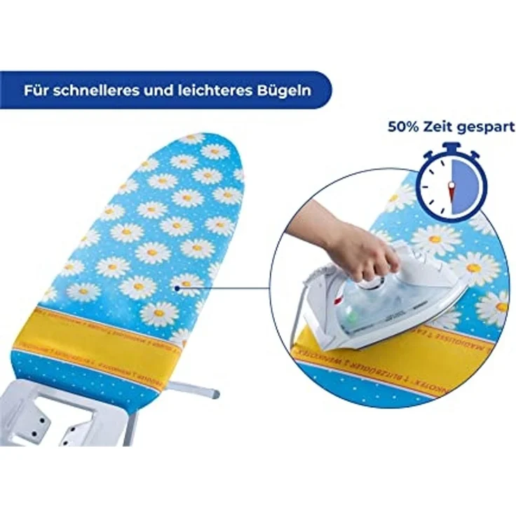 Maximex Bügelbrettbezug Margie, 128 x 54 cm, Blitzbügel-Zone – Bild 3